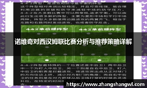 诺维奇对西汉姆联比赛分析与推荐策略详解